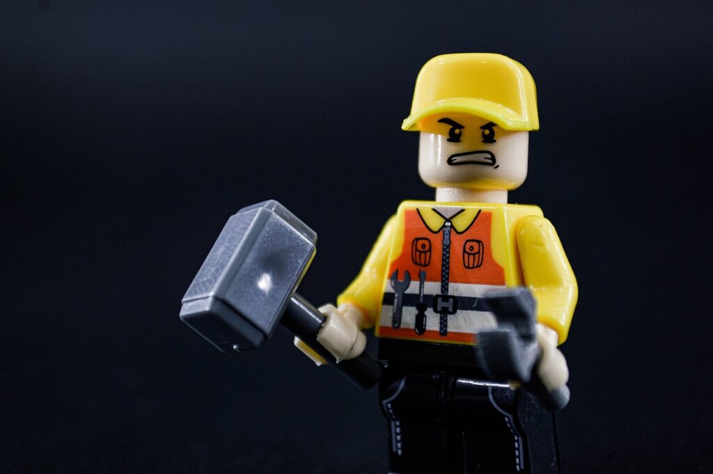 LEGO Bauarbeiter [Bild von Armando are auf Pixabay]