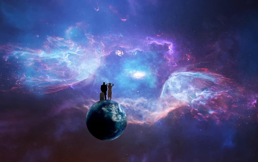 Erde, Universum, mehrere Welten [Image by CaveRnDish1 from Pixabay]