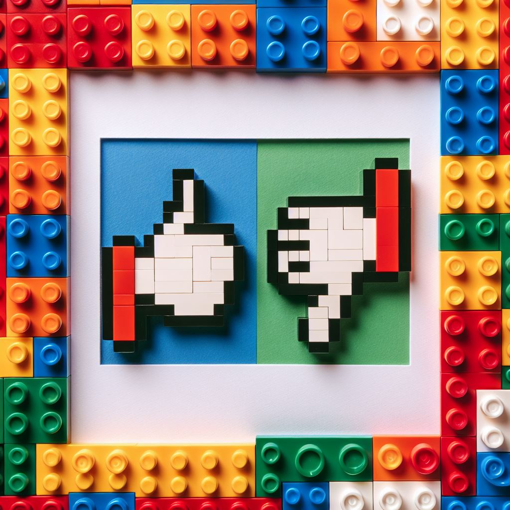 Pro und Kontra von LEGO SERIOUS PLAY [Bild generiert mit Copilot]